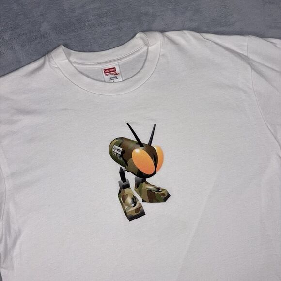 Supreme JUNYA WATANABE COMME des GARCONS T Shirt Men’s Size Large Used White - Picture 1 of 9